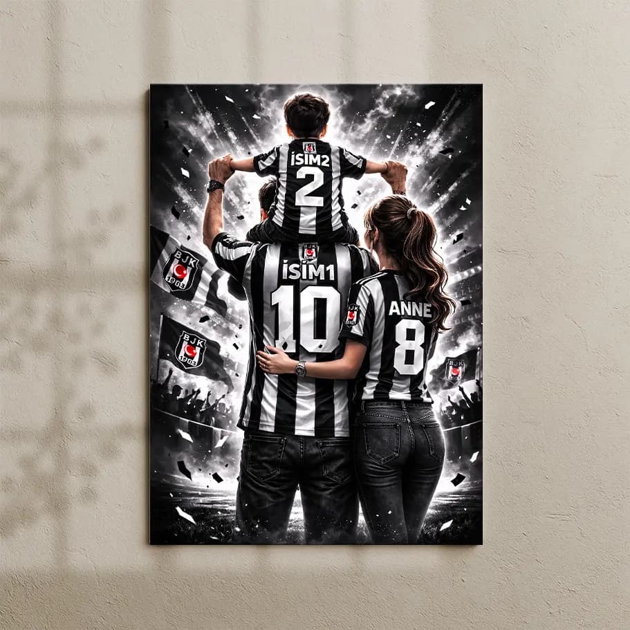 Kişiye Özel Beşiktaş Aile Forması Posteri
