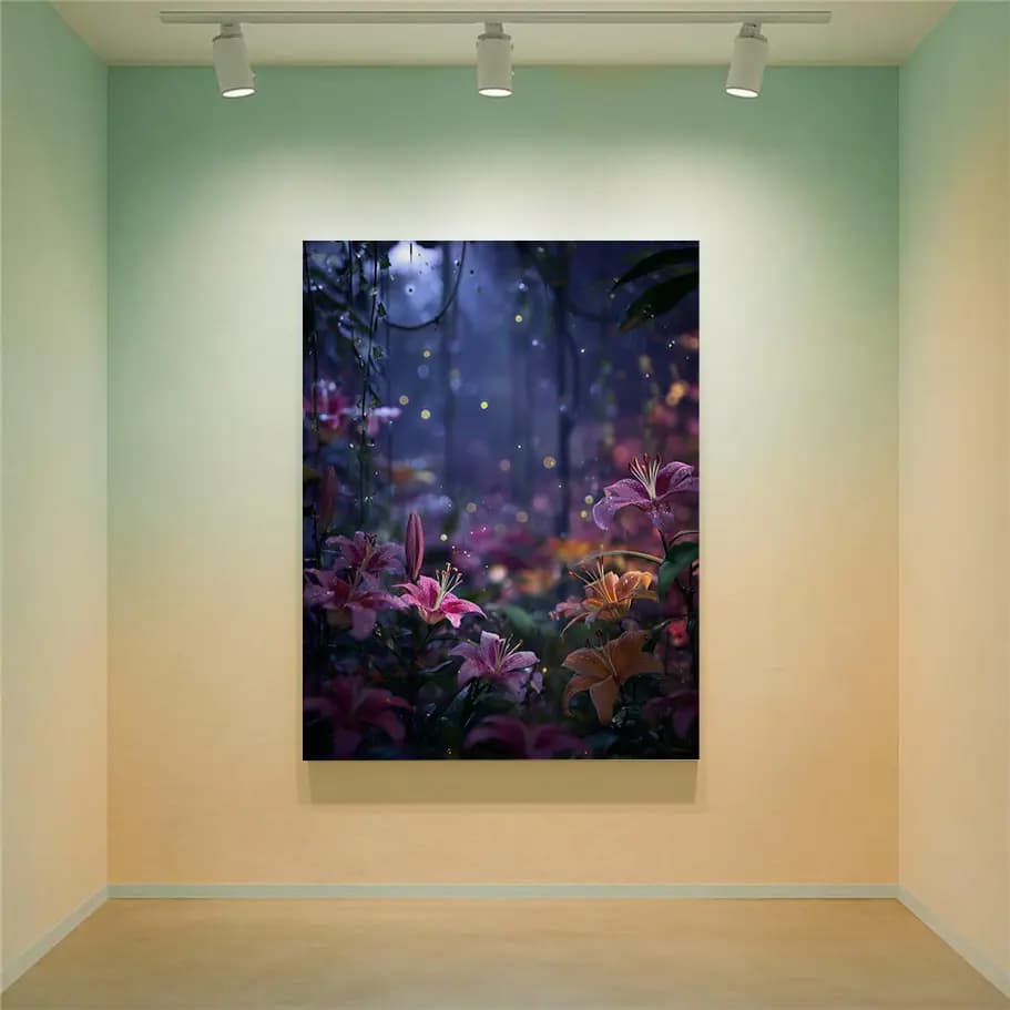 Gece Zambak Bahçesi Poster