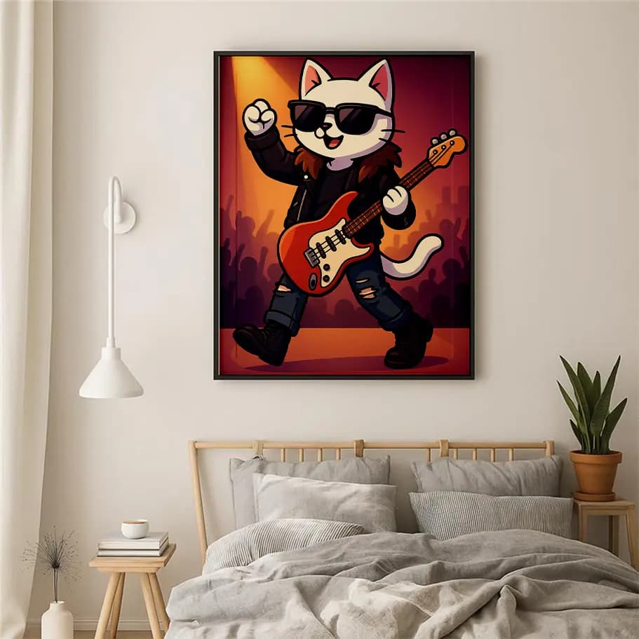 Rock Yapan Kedi Poster