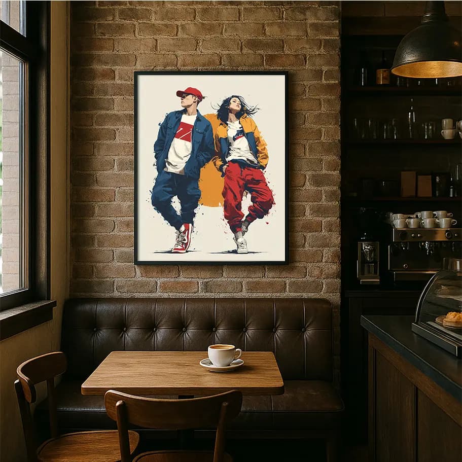 Street Dance Poster | Modern Hip Hop Duvar Dekoru