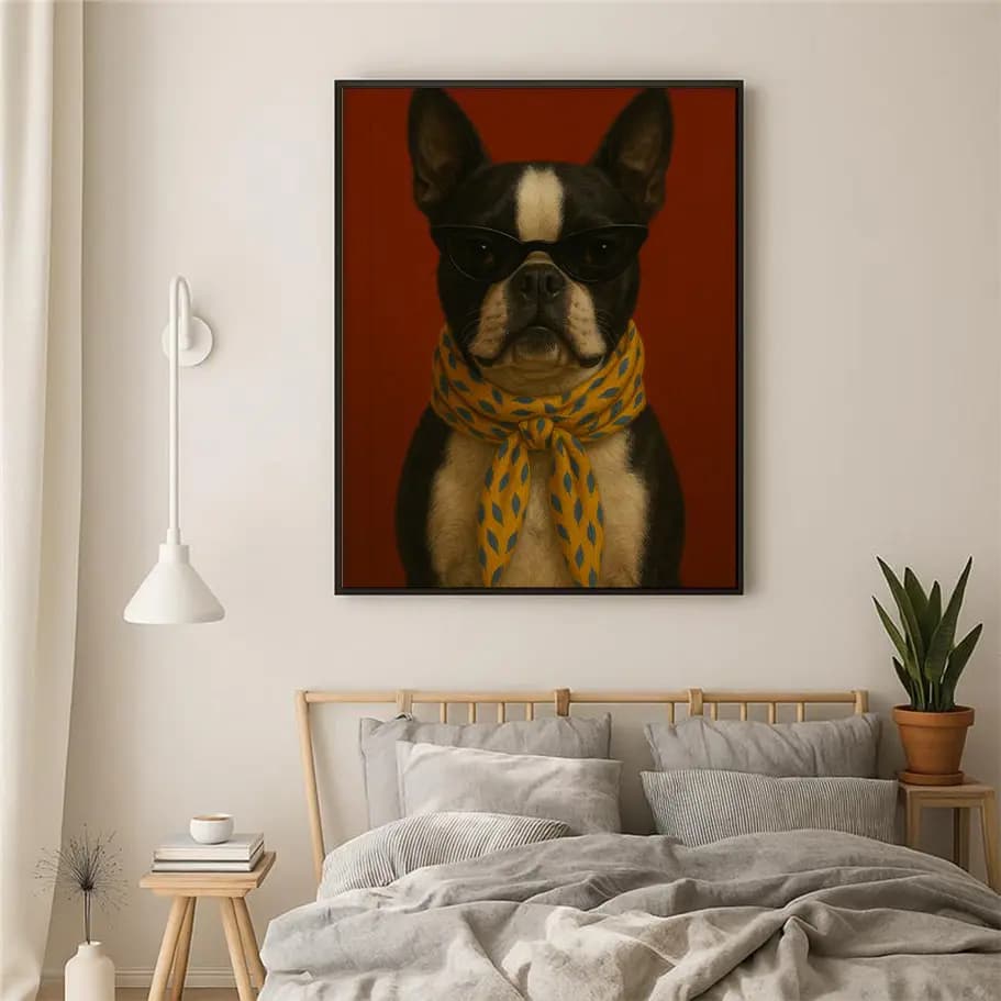 Fransız Bulldog Portresi