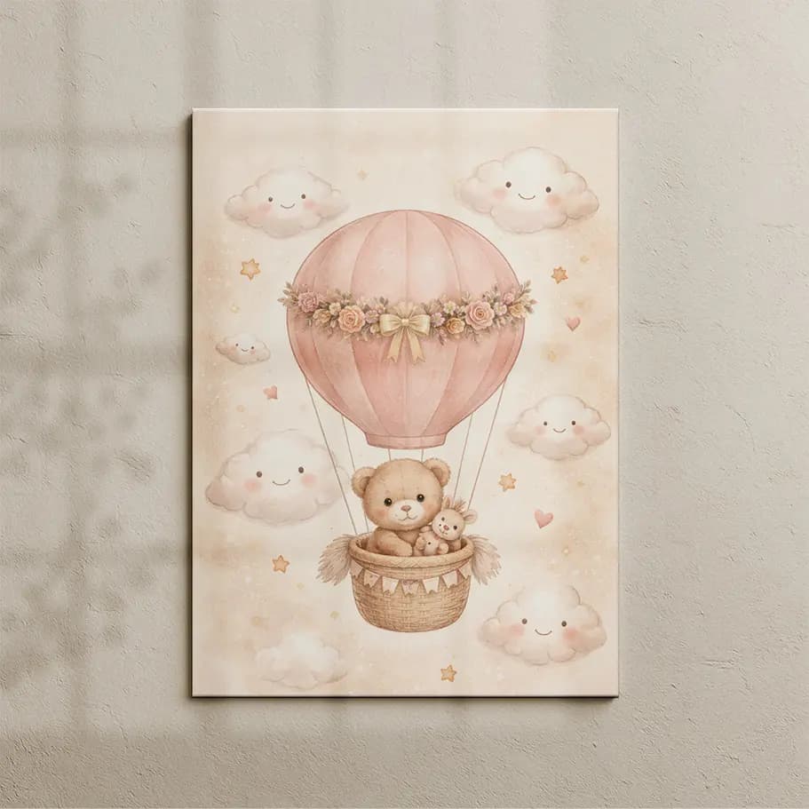 Ayıcık Sıcak Hava Balonu Poster