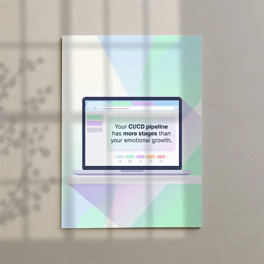 CI/CD Pipeline Poster: Aşamalar Duygusal Gelişimden Fazla