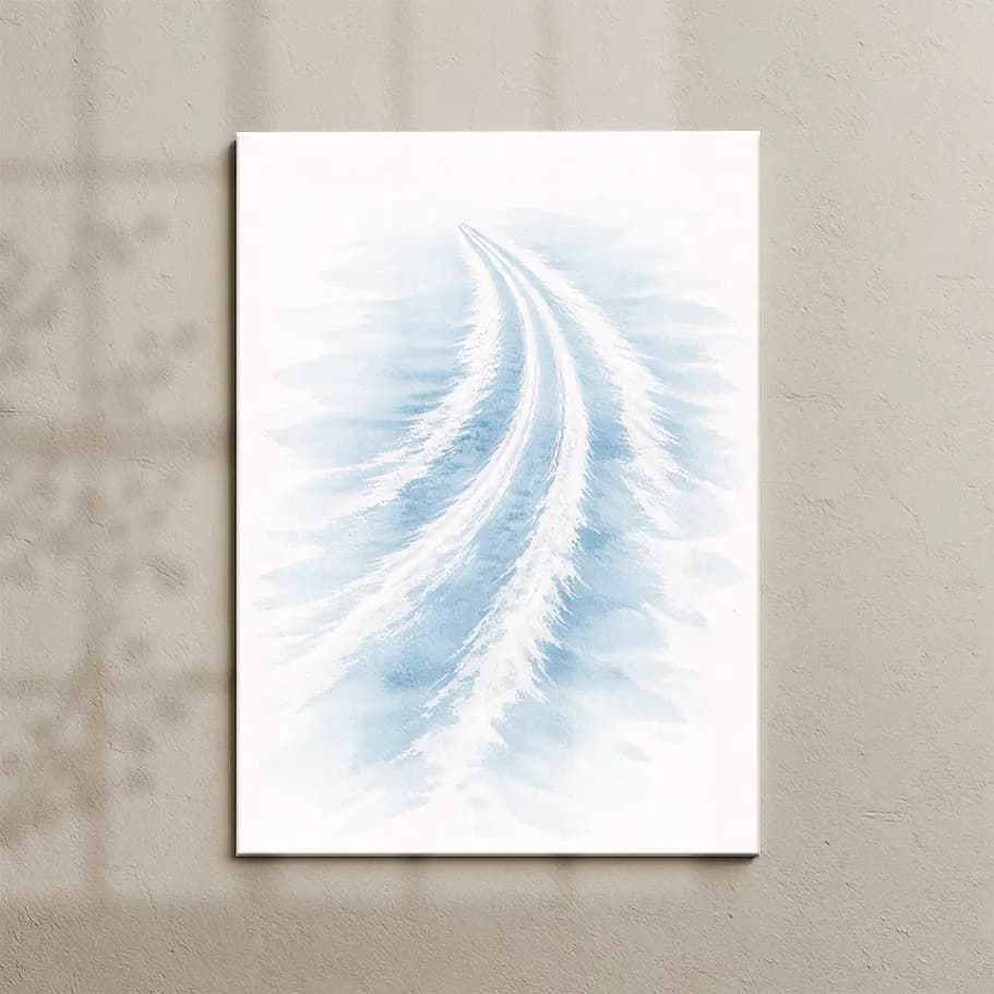 Sulu Boya Deniz İzi Tablo