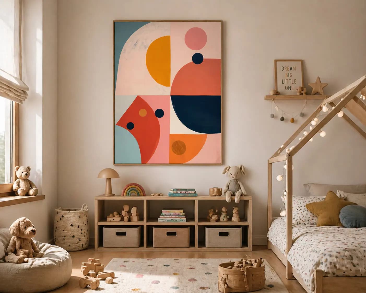 Soyut Geometrik Dekoratif Tablo | Modern Duvar Sanatı