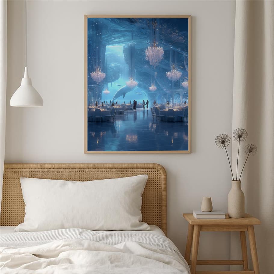 Buz Mağarası İçinde Yemek Düzeni Poster