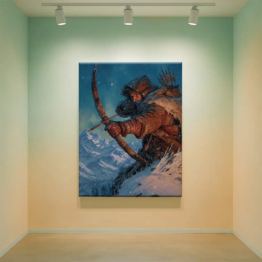 Karlı Dağlarda Epik Okçu