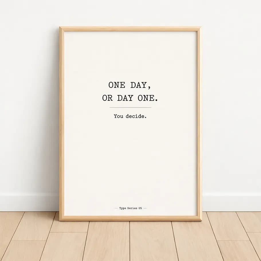 One Day Or Day One Poster