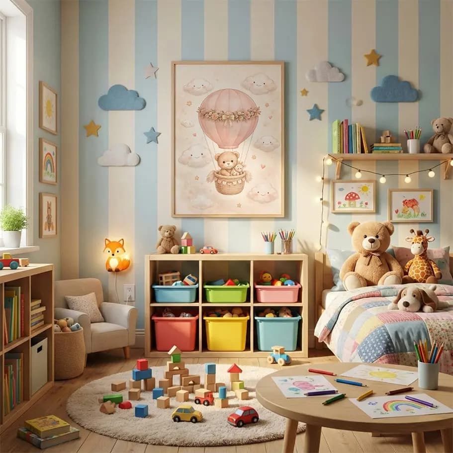 Ayıcık Sıcak Hava Balonu Poster