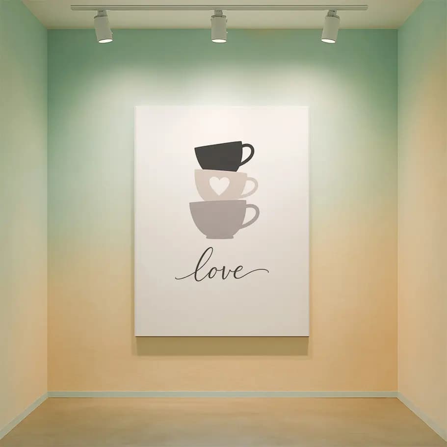 Minimalist Kahve Fincanı Poster