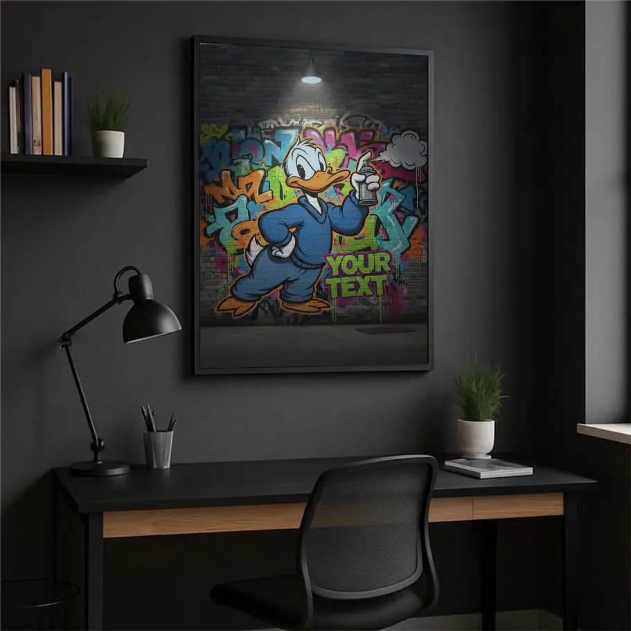 Kişiselleştirilebilir Grafiti Poster