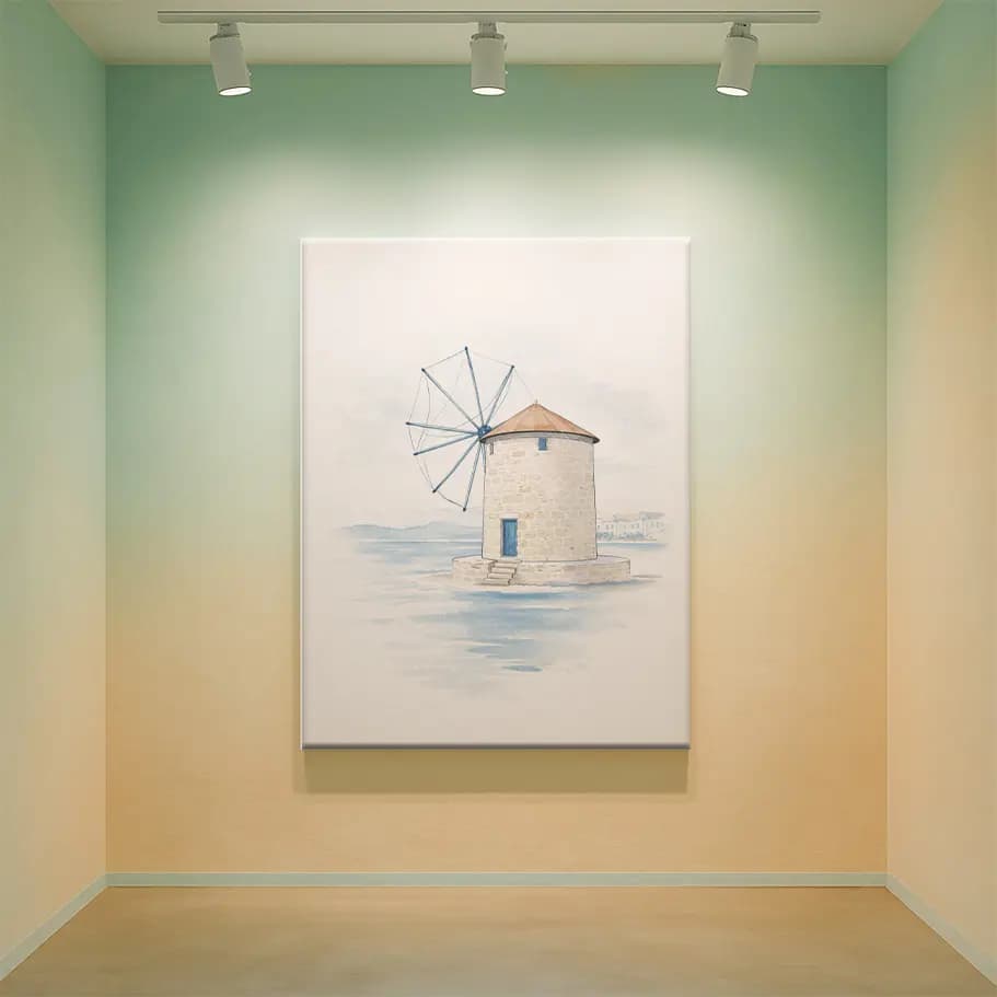 Minimal Yel Değirmeni Poster