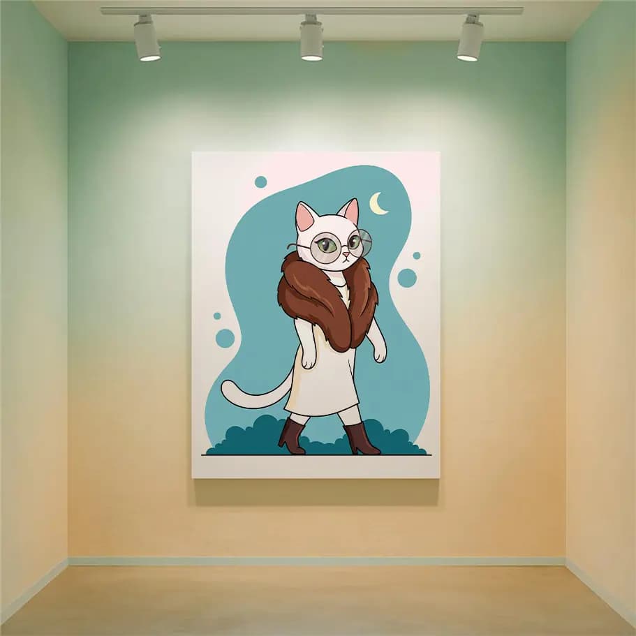 Stil Sahibi Kedi Posteri