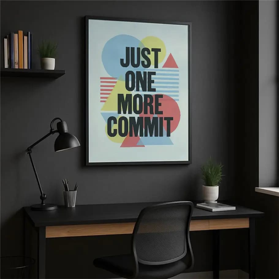 Just One More Commit Yazılımcı Posteri