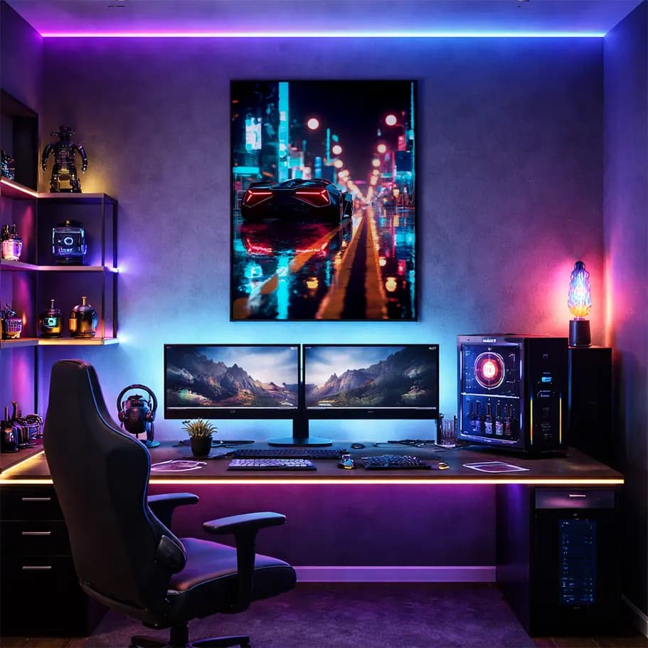 Futuristik Süper Araba Poster