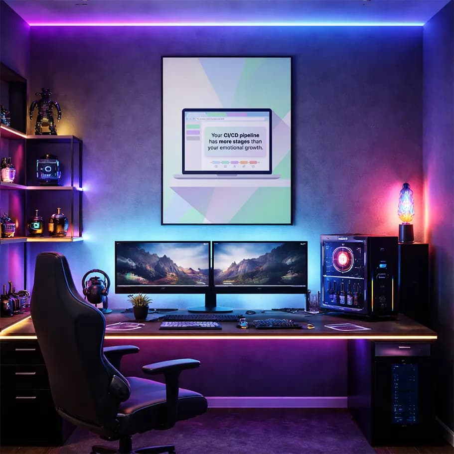 CI/CD Pipeline Poster: Aşamalar Duygusal Gelişimden Fazla