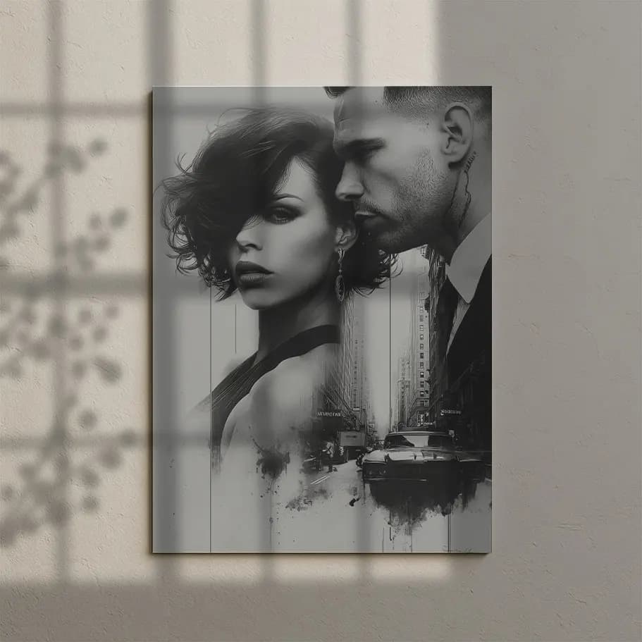 Siyah Beyaz Çift Poster