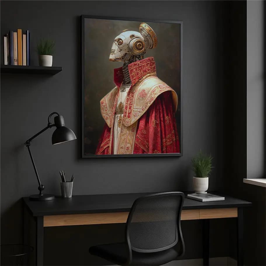 Kırmızı Cüppeli Robot Soylu Poster