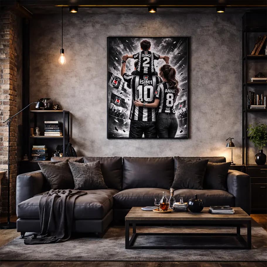 Kişiye Özel Beşiktaş Aile Forması Posteri