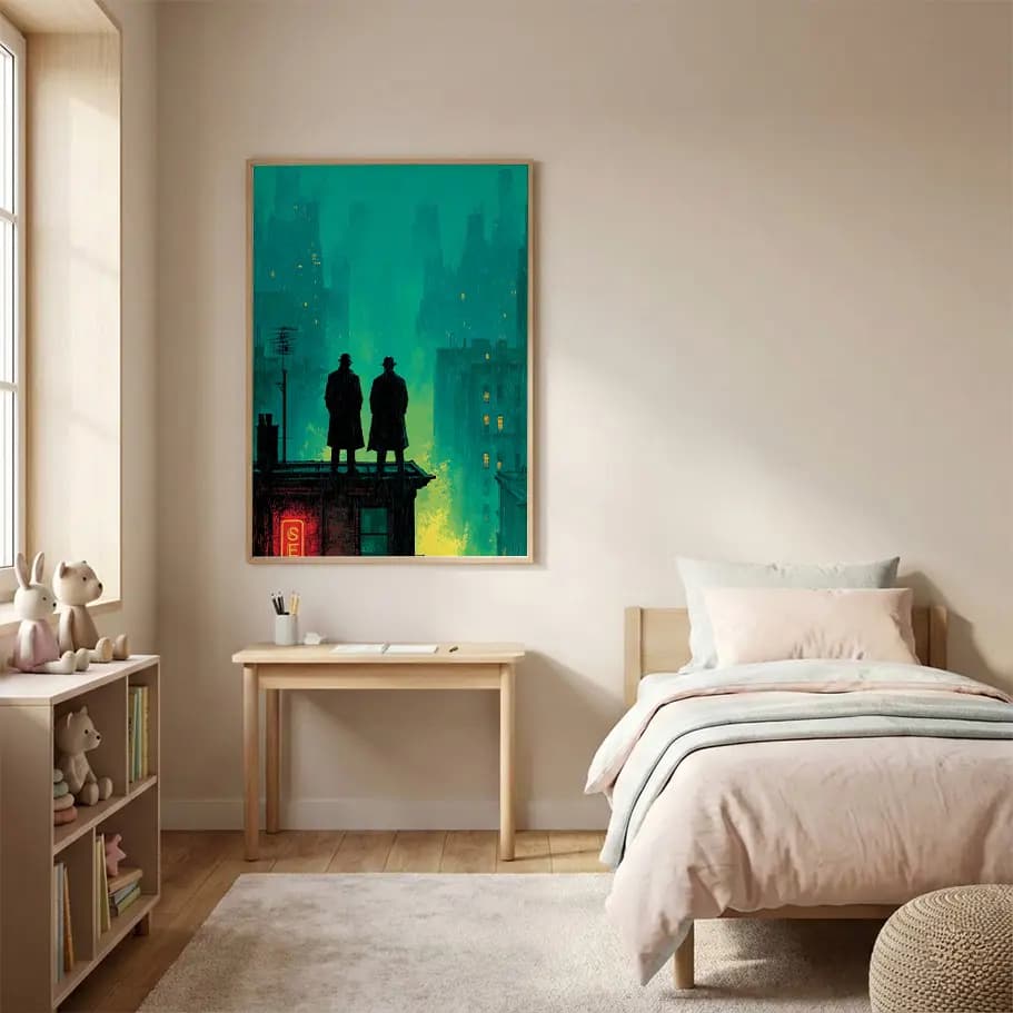 Noir Şehirde İki Dedektif Posteri