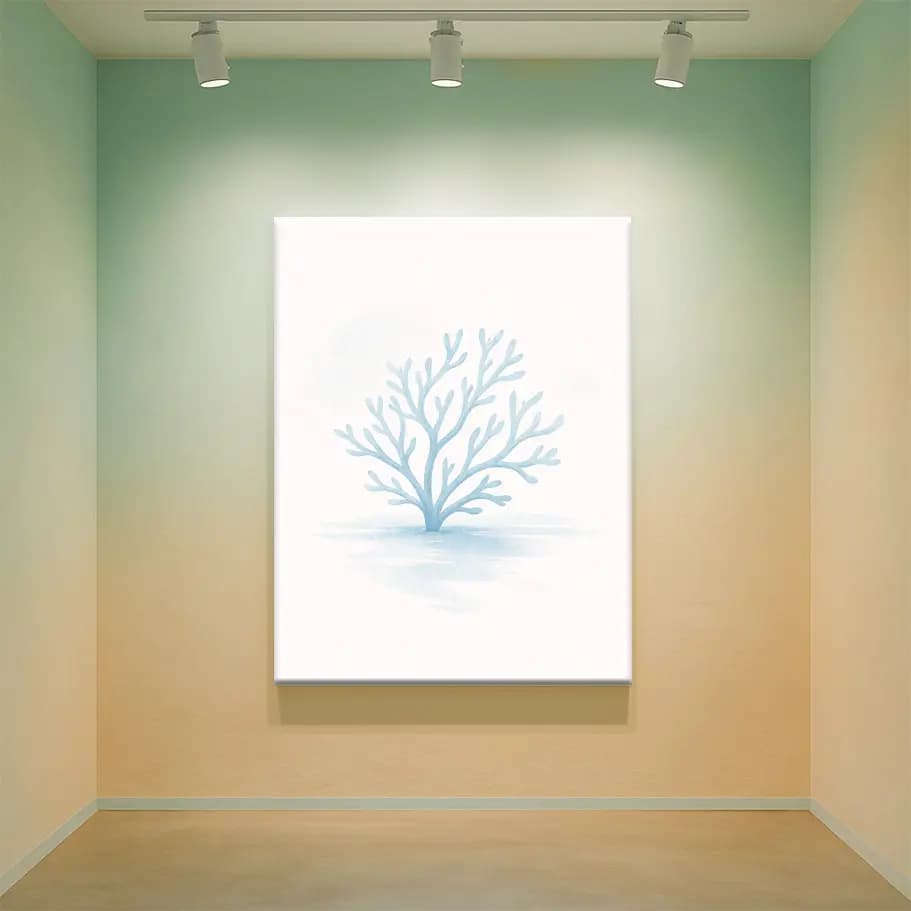 Minimal Mavi Mercan Poster