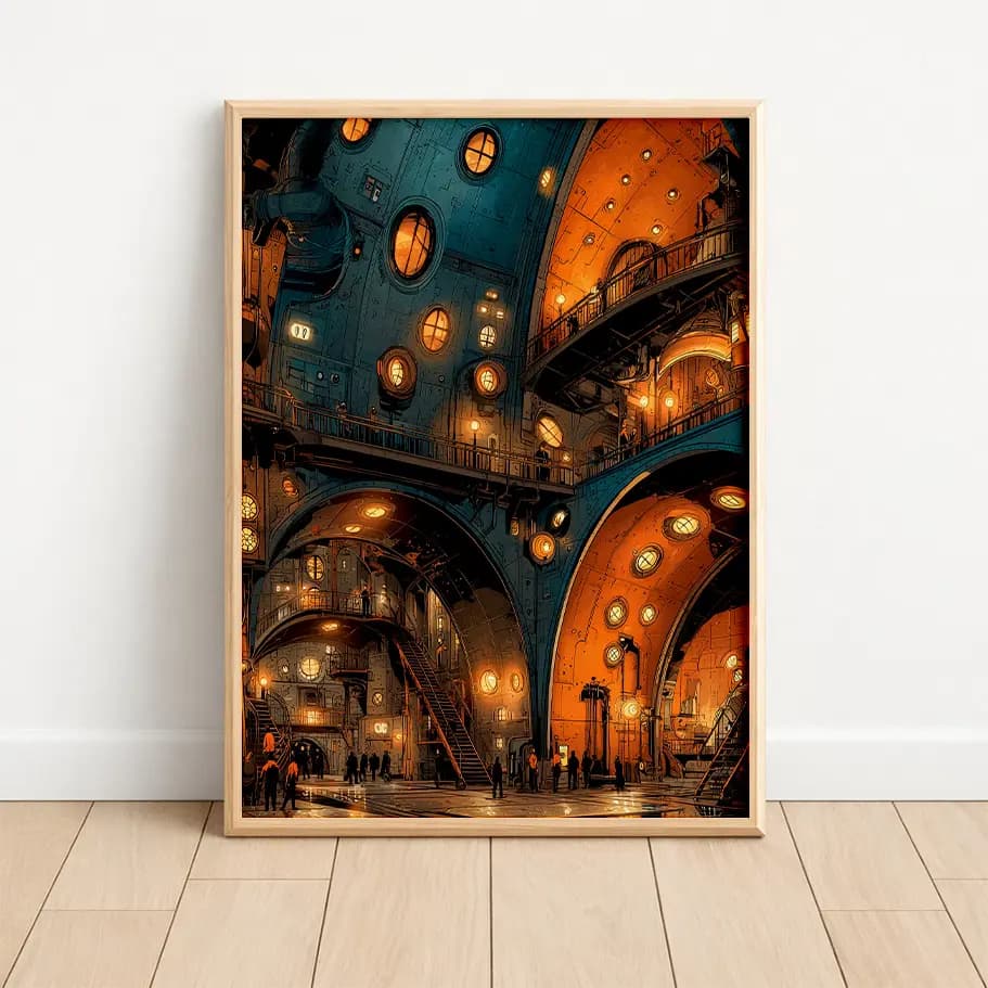 Steampunk Endüstriyel İç Mekân