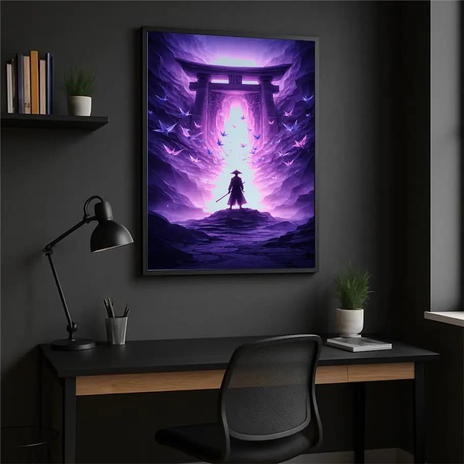 Samuray Silüeti Poster