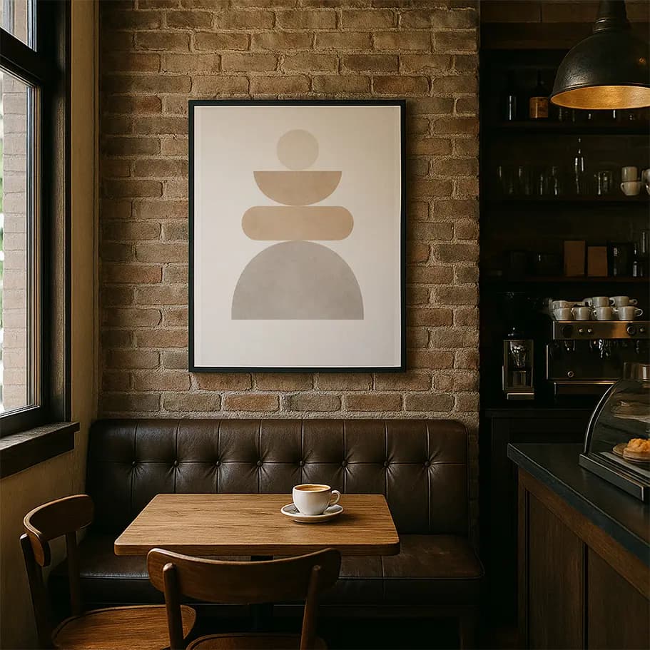 Minimal Soyut Geometrik Poster