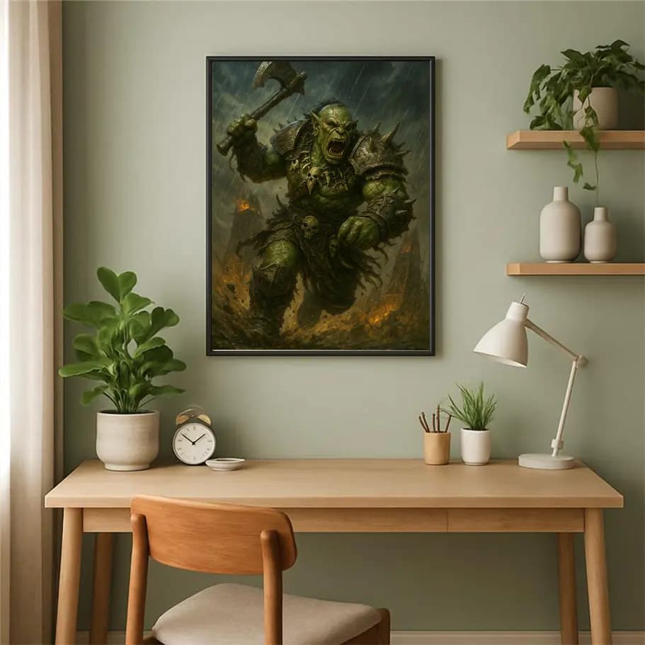 Öfkeli Ork Savaşçı Posteri