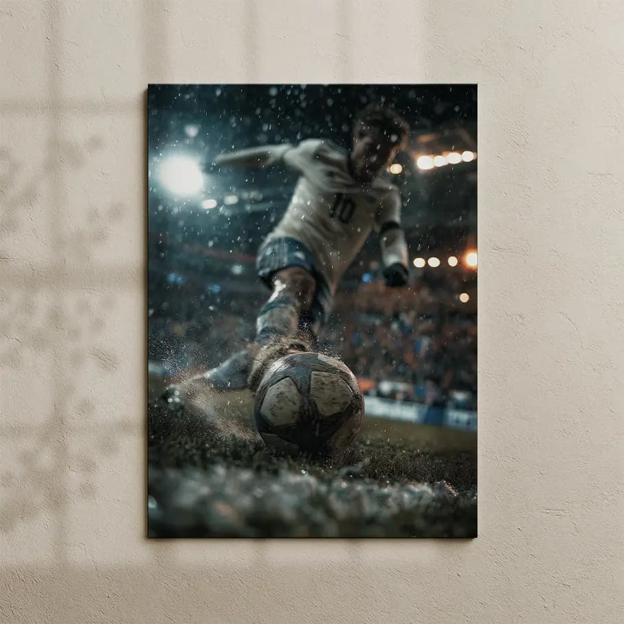 Yağmurlu Futbol Posteri