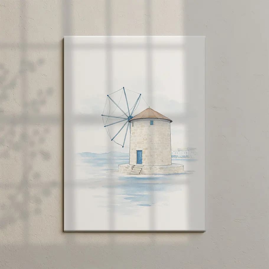 Minimal Yel Değirmeni Poster