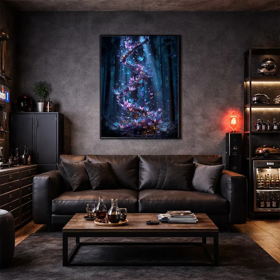 Ormanda Işıltılı Kelebek Posteri