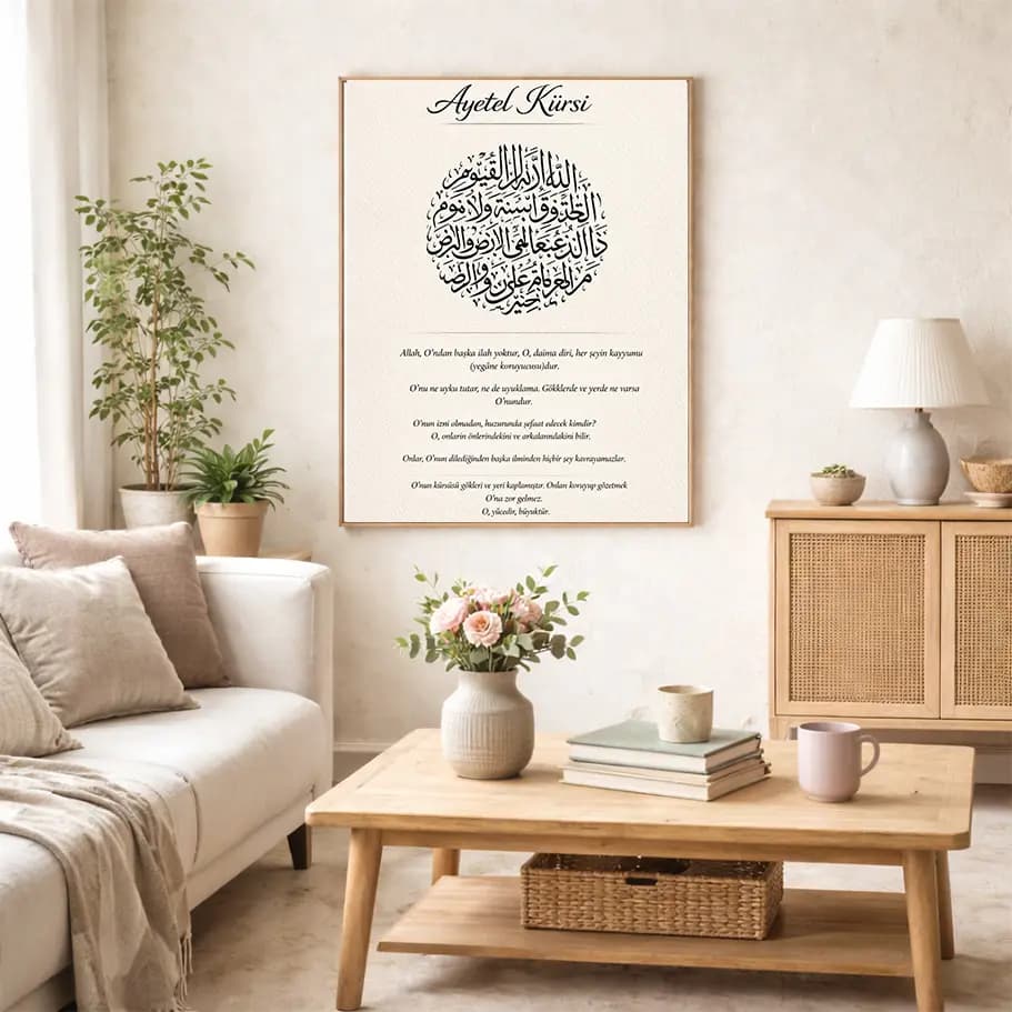 Ayetel Kürsi Duvar Posteri