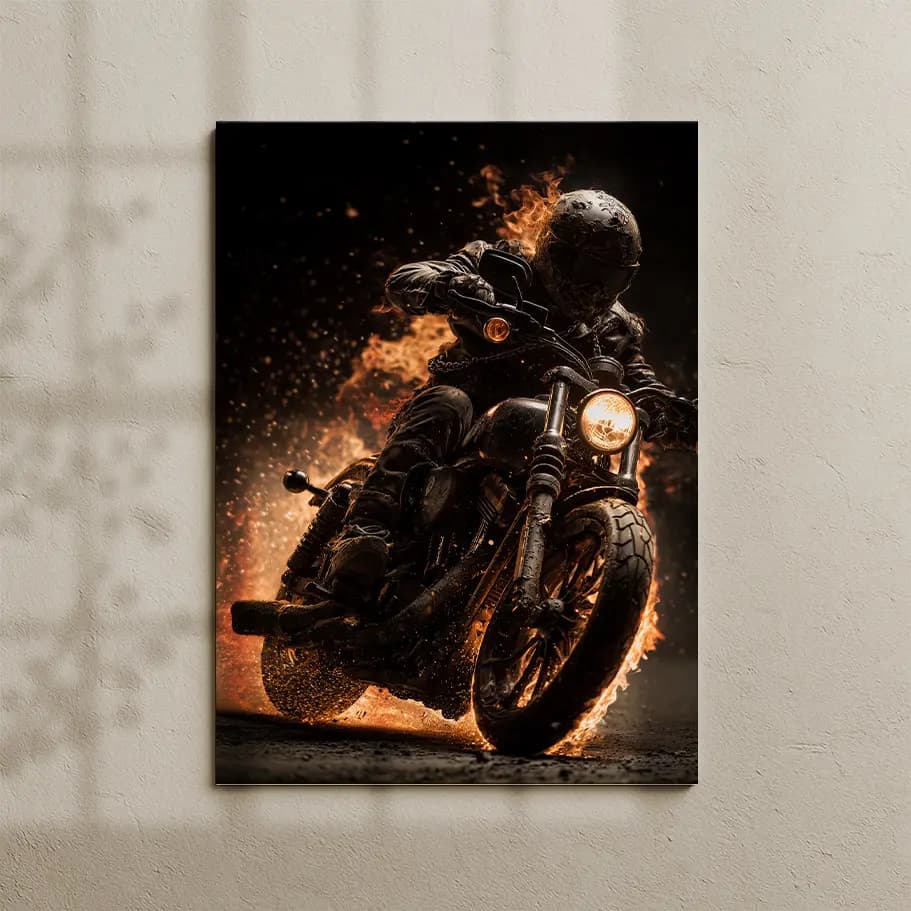 Alevli Motorcu Posteri 