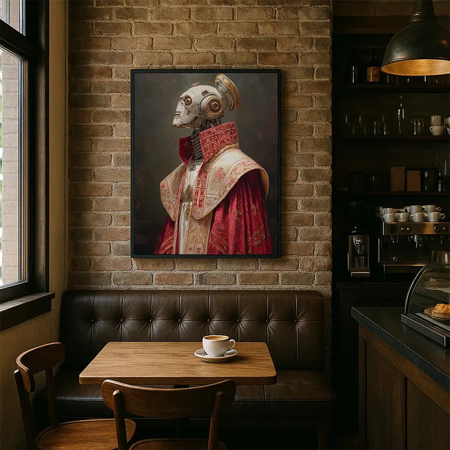 Kırmızı Cüppeli Robot Soylu Poster