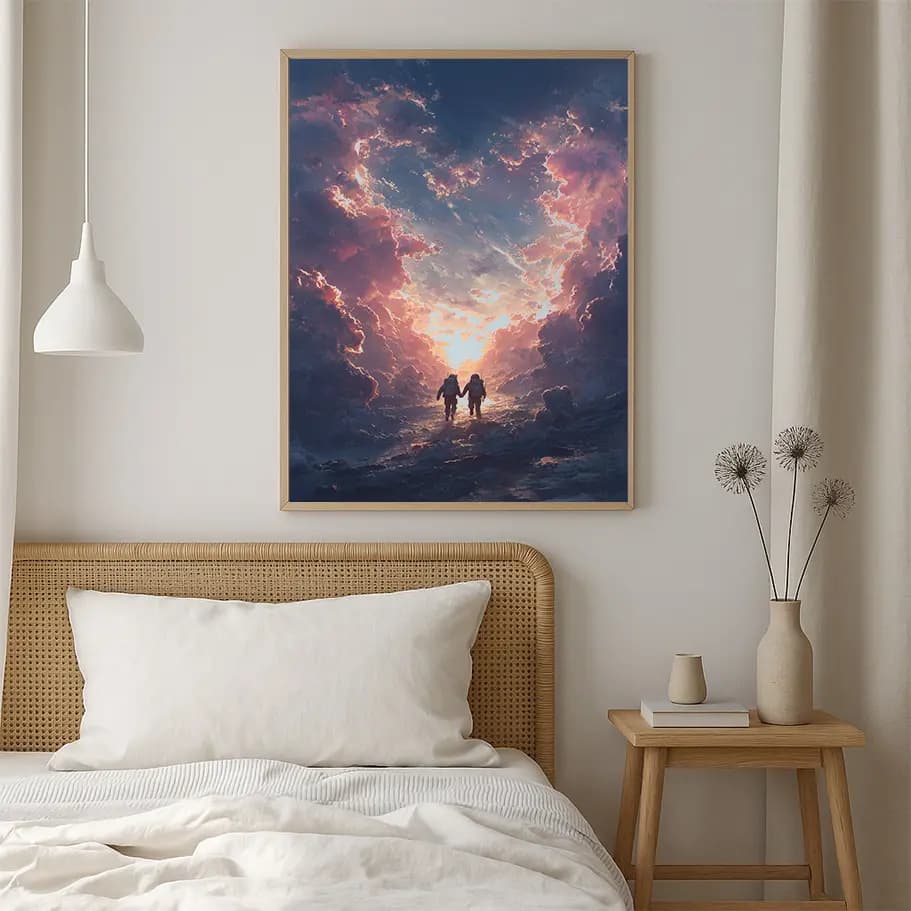 Uzaya Yolculuk Temalı Dijital Sanat 