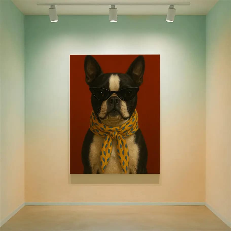 Fransız Bulldog Portresi