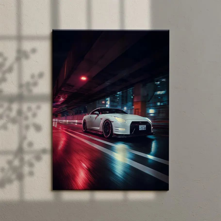 Beyaz Spor Araba Posteri