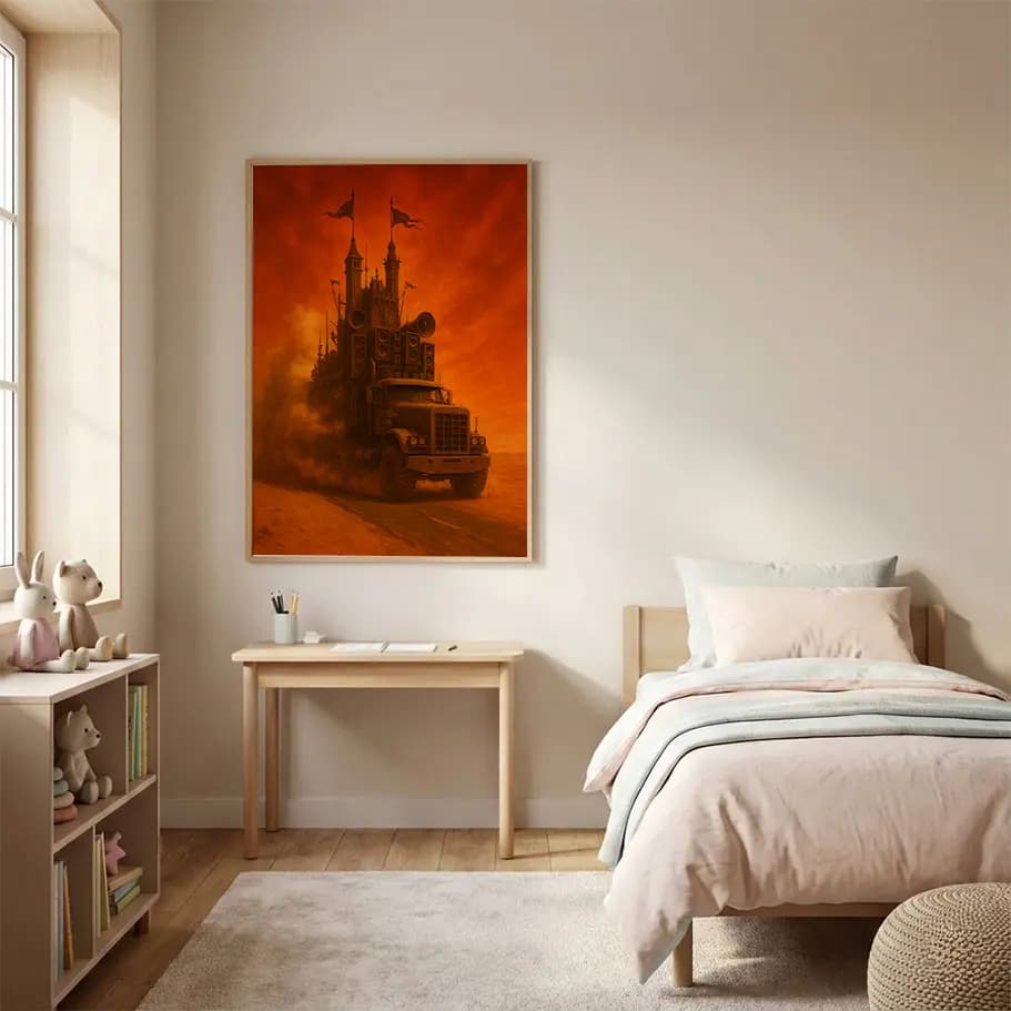 Mad Max Savaş Kamyonu Post Apokaliptik Duvar Poster