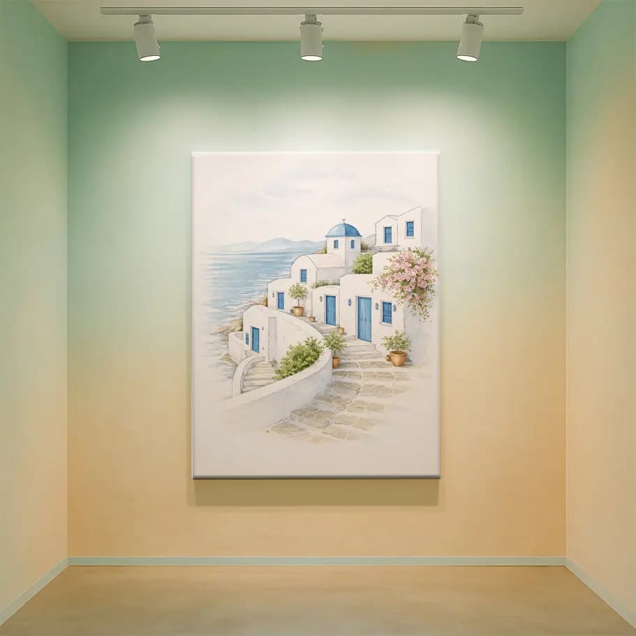 Sahil Köyü Duvar Posteri