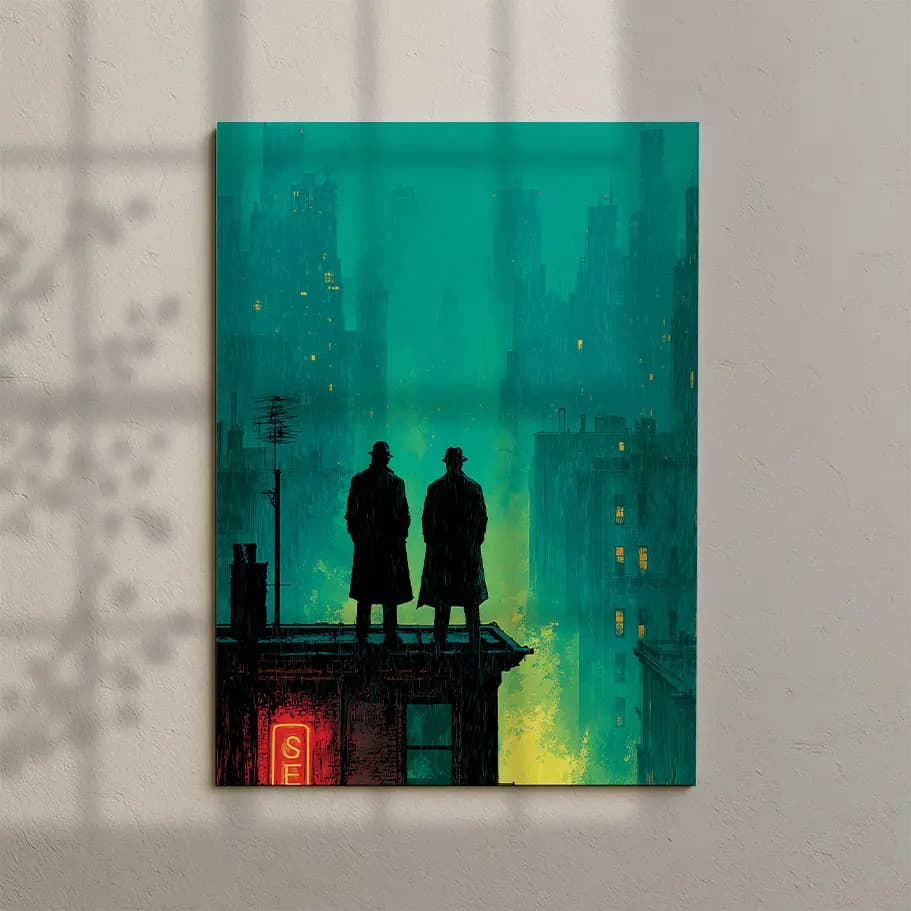 Noir Şehirde İki Dedektif Posteri