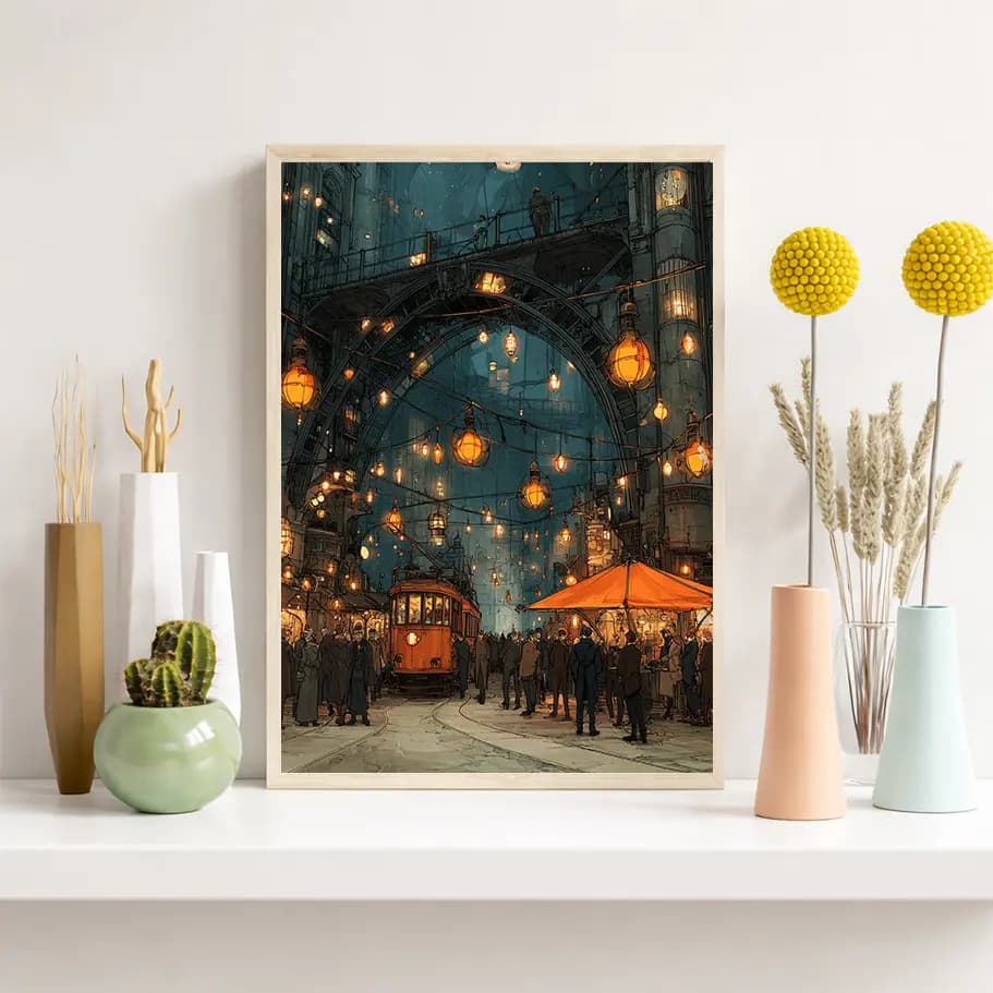 Steampunk Şehir Pazarı 