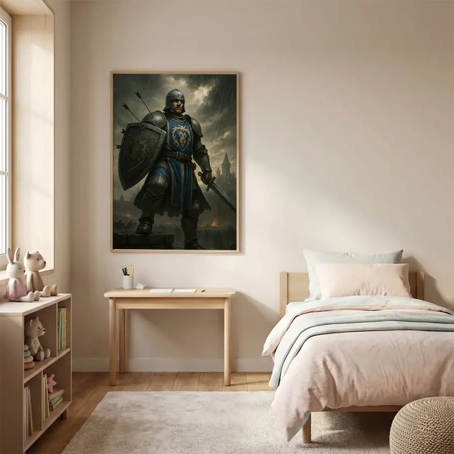 Aslan Simgeli Orta Çağ Şövalyesi