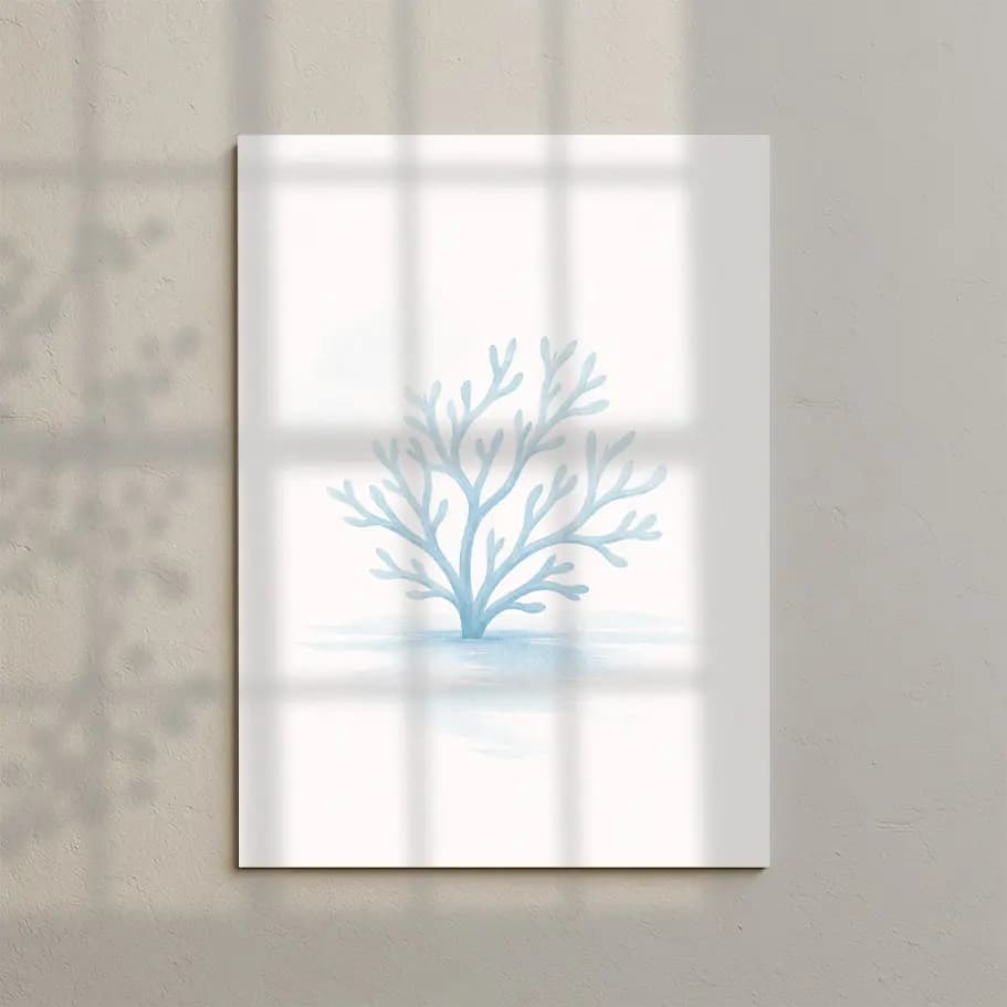 Minimal Mavi Mercan Poster