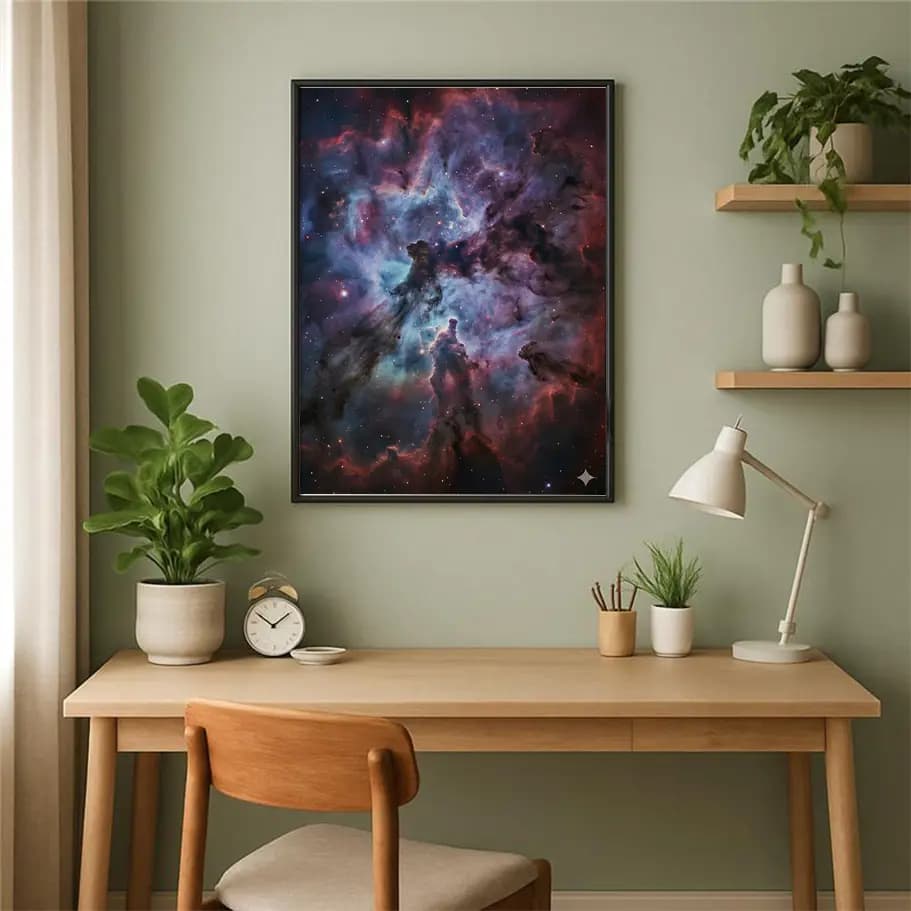 Derin Uzay Nebula Duvar Posteri