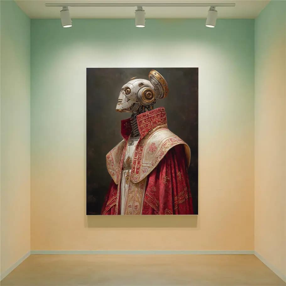 Kırmızı Cüppeli Robot Soylu Poster