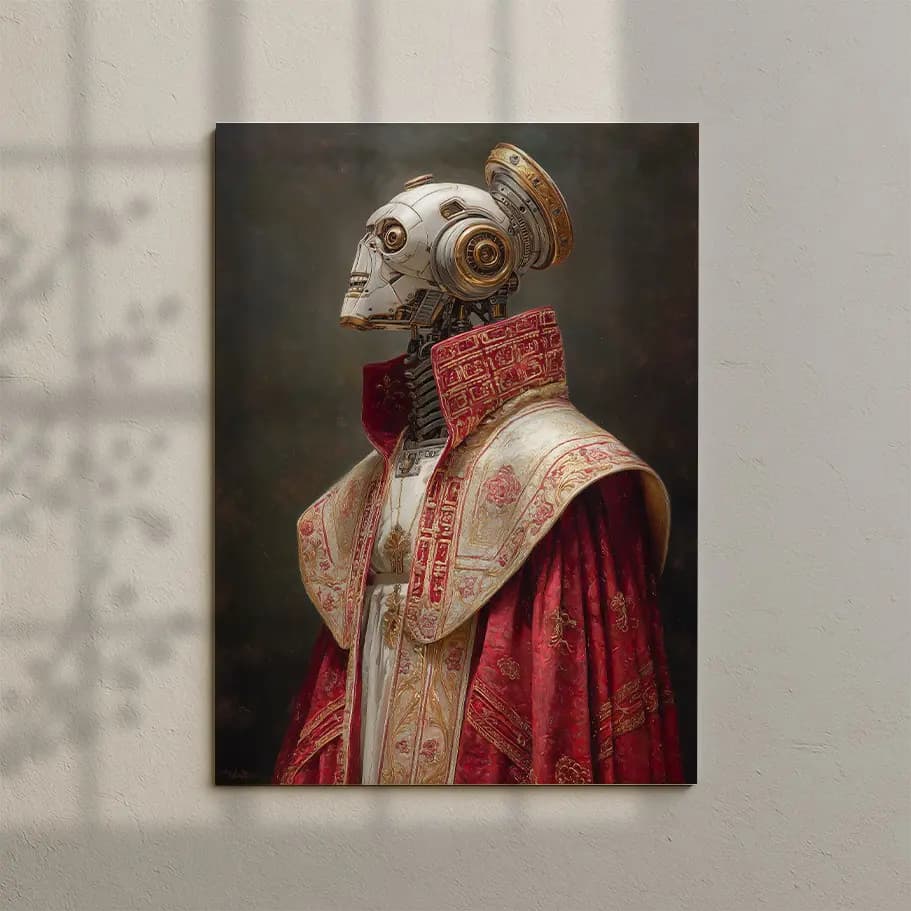 Kırmızı Cüppeli Robot Soylu Poster