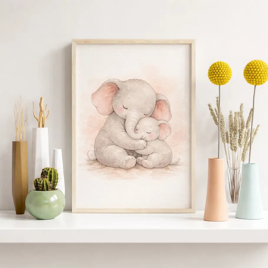 Anne ve Yavru Fil Posteri