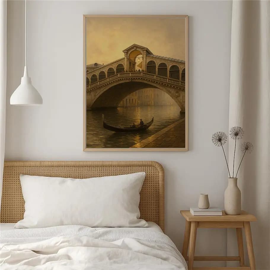 Rialto Köprüsü ve Gondol