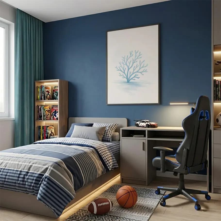 Minimal Mavi Mercan Poster